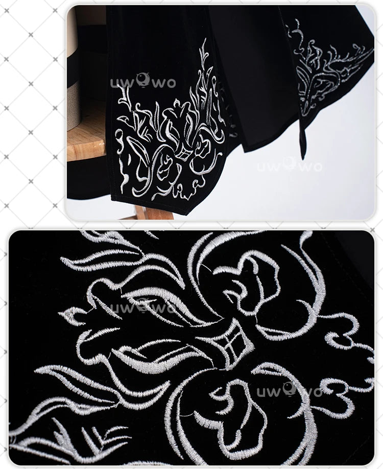 UWOWO 2B Cosplay Costume – Fanart Cheongsam Redesign Outfit (NieR: Automata Inspired, Halloween/Pre-Sale)