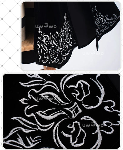 UWOWO 2B Cosplay Costume – Fanart Cheongsam Redesign Outfit (NieR: Automata Inspired, Halloween/Pre-Sale)