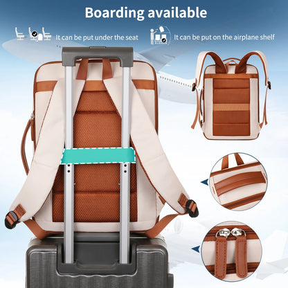 Unisex Lightweight Travel Backpack – Business Trip & Short-Distance Carry Bag with Laptop Storage, School Backpack & Multi-Purpose Organizer