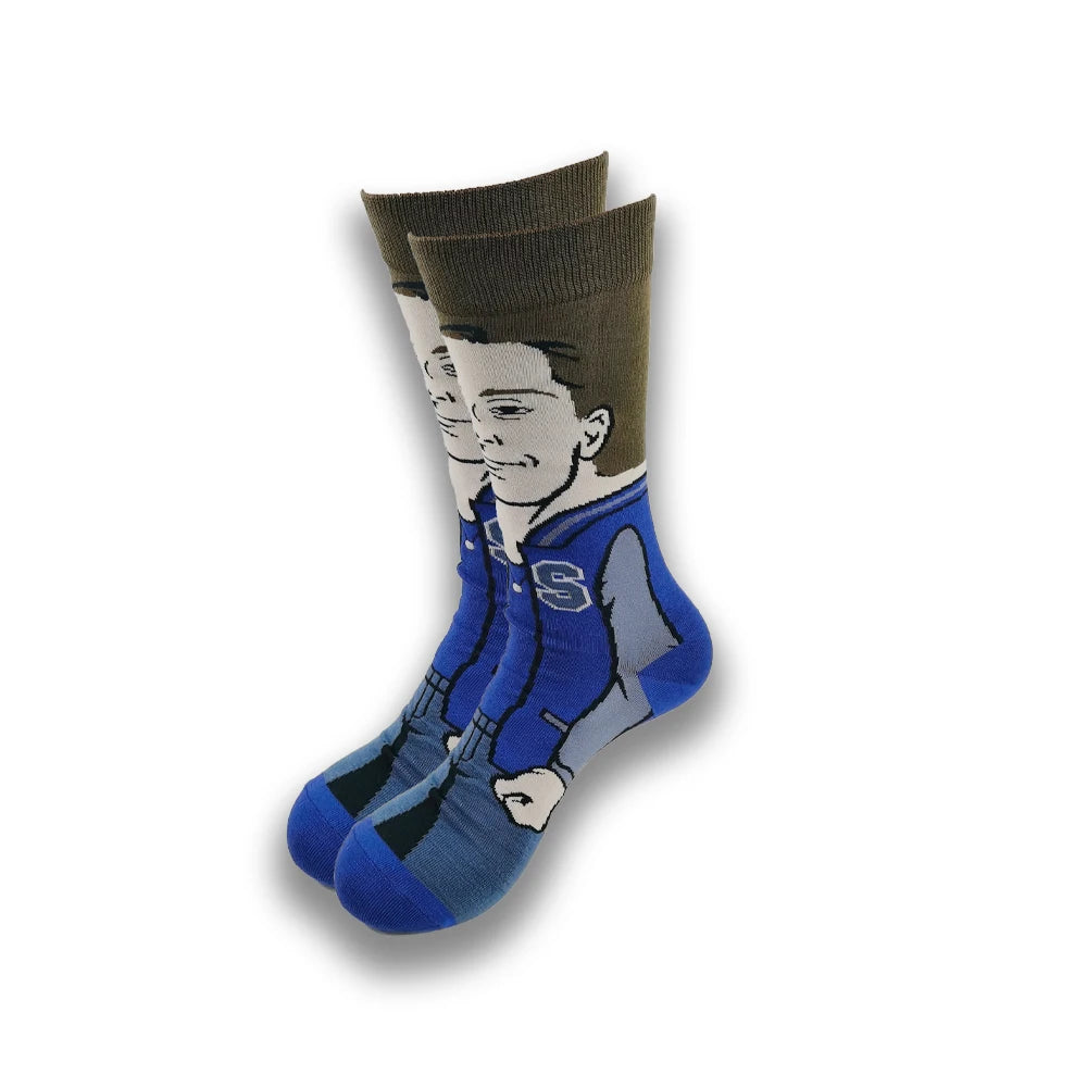 Funny Cartoon Character Socks – High-Quality Comfortable Novelty Socks for Men & Women, Latest Design