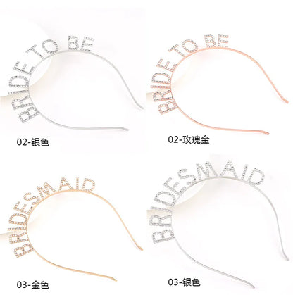 BRIDE Crystal Headband – Bridal Hair Accessory for Weddings, Bachelorette Parties & Bridesmaids
