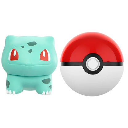 Pokémon Poké Ball Mini Action Figures Set – Pikachu Charmander Bulbasaur Anime Model Toy Gift for Kids
