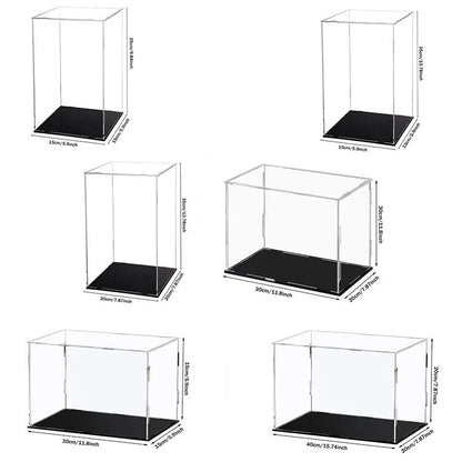 Estuche de exhibición de acrílico transparente para coleccionables - Vitrina protectora a prueba de polvo para figuras de acción y juguetes