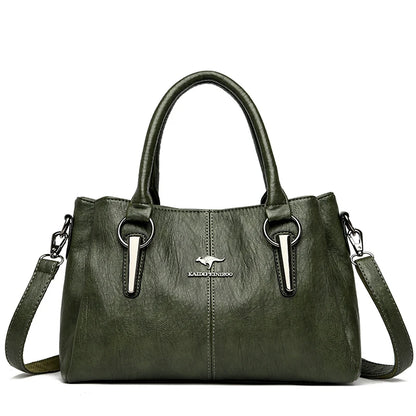 Genuine Cow Leather Women's Handbag Luxury Tote Shoulder Crossbody Messenger Bag
