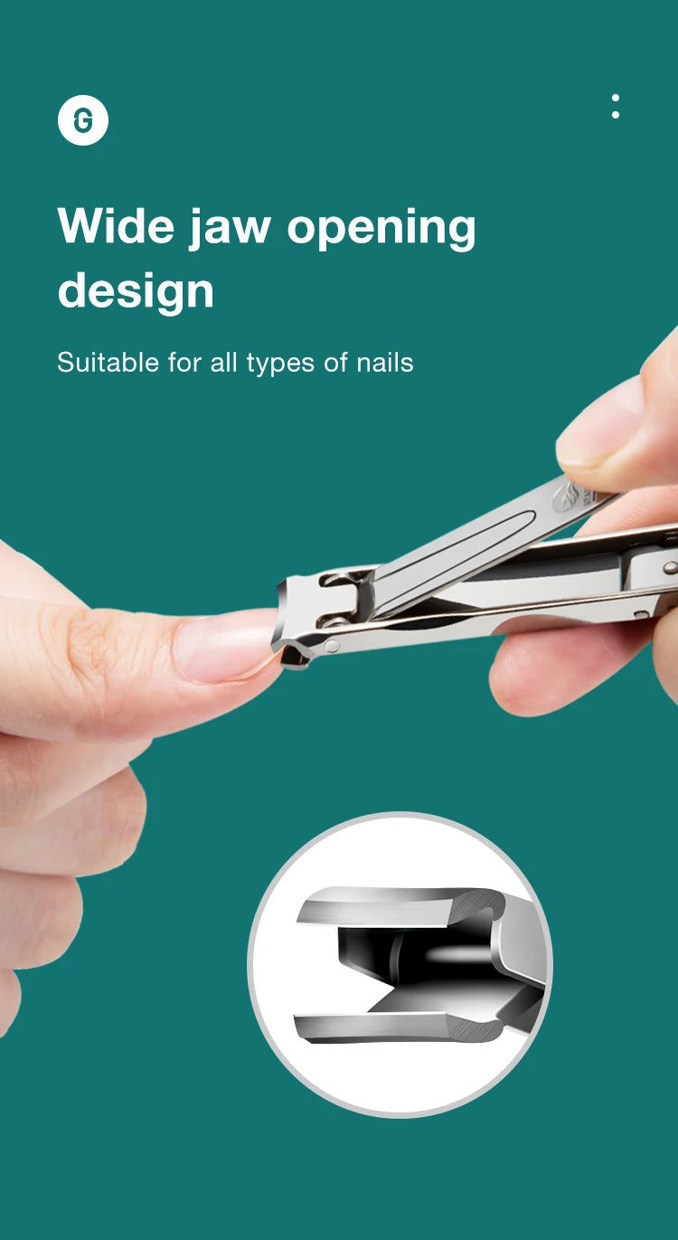 MR.GREEN Ultra-Thin Foldable Stainless Steel Nail Clipper – Portable Travel Fingernail Cutter & Manicure Grooming Tool