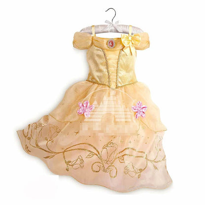 Vestido de disfraz de princesa para niña – Traje de fiesta de cuento de hadas para Halloween, carnaval y regalos de cumpleaños