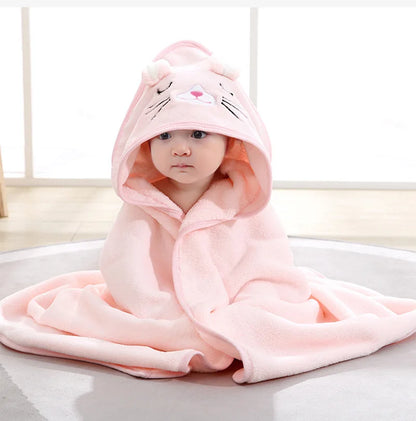 Toalla de Baño con Capucha para Bebé – Suave Manta de Baño y Arrullo para Recién Nacidos, Bebés y Niños Pequeños