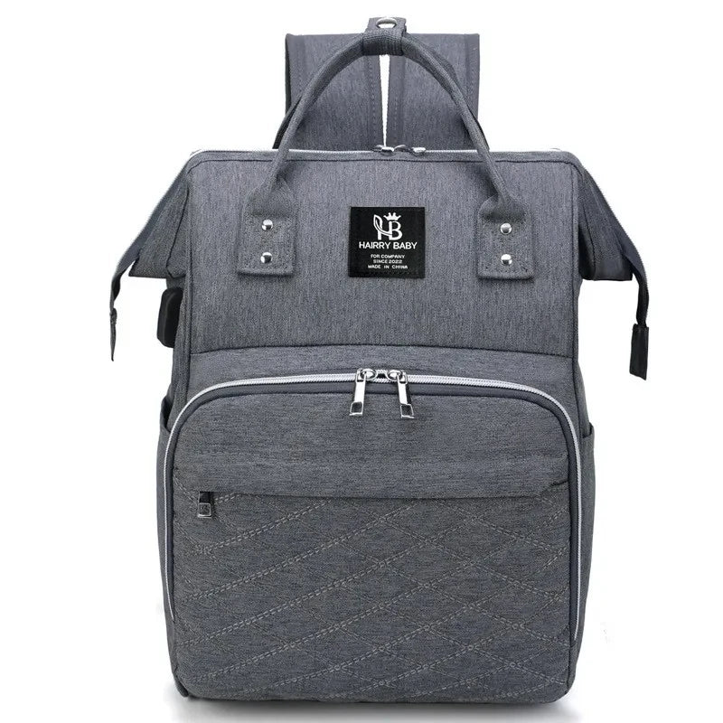 Large Capacity Baby Diaper Backpack with Stroller Hanging Bag & Changing Mat – Waterproof Maternity Nursing Bag for Moms