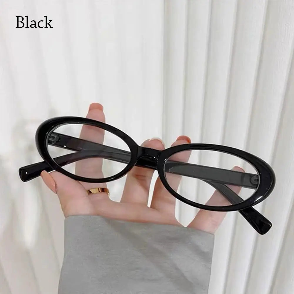 Y2K Retro Oval Glasses for Women – Sweet & Cool Vintage Eyewear with Anti-Blue-Light Lenses for Reading & Computer Use