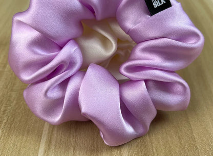 Goma para el pelo 100% seda Mulberry – 19 Momme, elástico grande para mujeres y niñas | Accesorio de lujo de seda para coleta