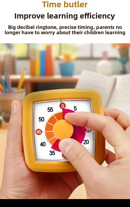Temporizador visual de 60 minutos con luz nocturna – Reloj de cuenta regresiva para niños, estudiantes y productividad