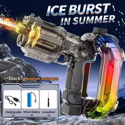 Electric Water Gun Blaster – Powerful Automatic Squirt Toy for Adults, Kids, Beach & Summer Outdoor Fun