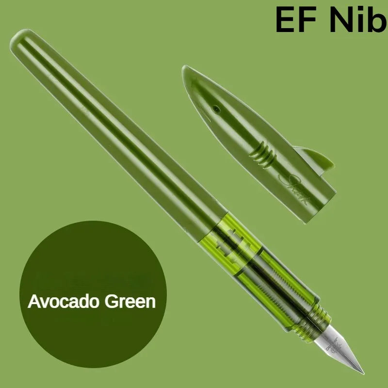 Stylo-plume Jinhao Shark – Stylo-plume à plume fine de 0,5 mm pour la calligraphie, l'écriture, le travail de bureau, les fournitures scolaires et la papeterie étudiante