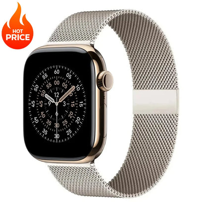 Milanese Loop Metal Band for Apple Watch – Compatible with Series 11, 10, 9, 8, 7, 6, 5, 4, SE & Ultra 2/3, 40–49mm