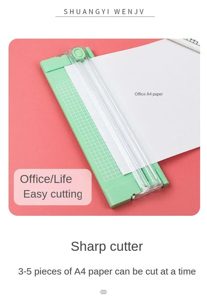 Coupe-papier A4 – Rogneuse bidirectionnelle avec règle coulissante pour photos, scrapbooking et loisirs créatifs
