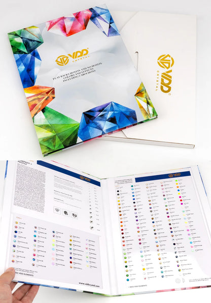 VDD 2088 Crystal Flower Nail Rhinestones – Non-Hotfix 8 Big & 8 Small Flatback Gems for Nail Art & DIY Decorations