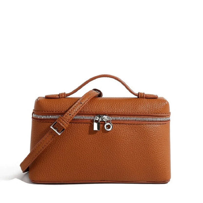 Sac à bandoulière en cuir grain de litchi de qualité supérieure pour femmes – Sac à main bento minimaliste tendance, Mini sac à bandoulière exquis avec poignée supérieure pour une tenue quotidienne élégante, des sorties décontractées et un style chic