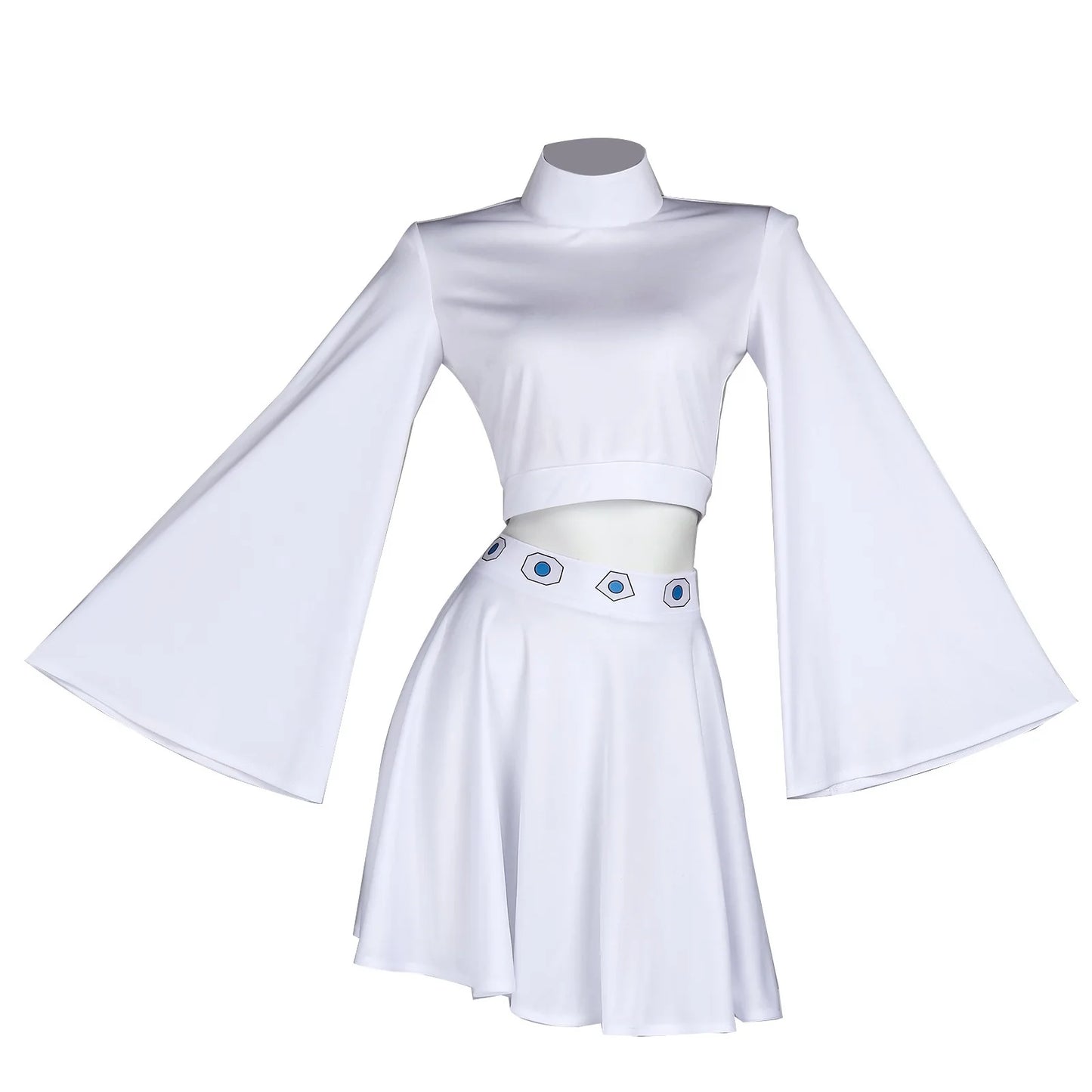 Leia Cosplay Costume – Fantasy Princess Dress for Women (Halloween/Carnival Party Outfit, Disguise Suit)