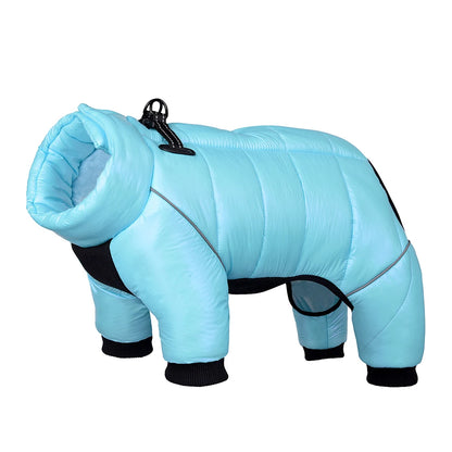 Winter Warm Dog Jacket – Thick Waterproof & Windproof Pet Coat with Collar for Small Dogs, Puppies, Chihuahua & Cats