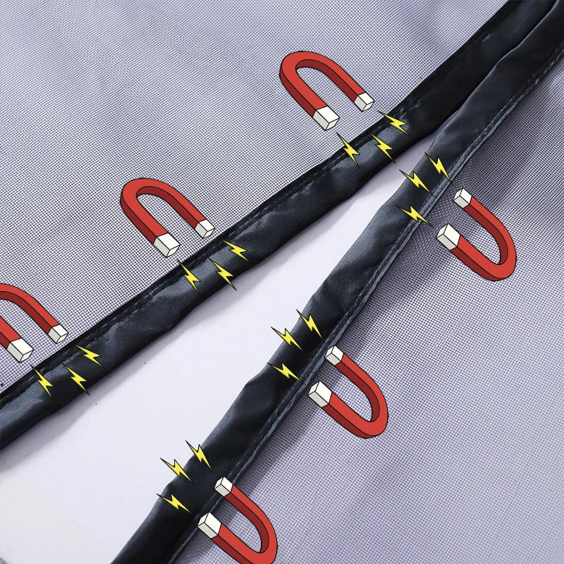 Magnetic Door Screen Mesh with Automatic Closure – Custom Size Mosquito & Insect Proof Door Curtain