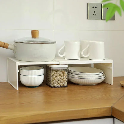 Estante Organizador Expandible para Gabinete de Cocina – Estante Ajustable para Especias y Platos