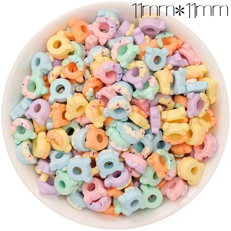 30/300pcs Mini Breloques en Résine Bonbon Fleur Amour – Mignons Accessoires de Bricolage pour Nail Art, Barrettes à Cheveux, Scrapbooking, Bijoux Faits Main et Projets Créatifs pour Enfants