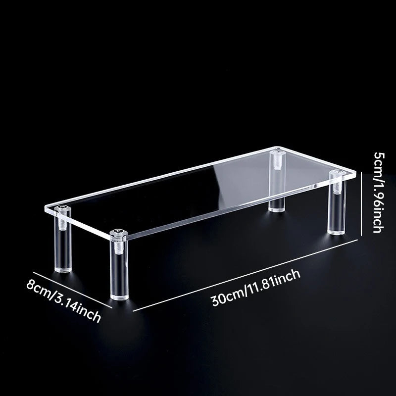 Support d'affichage en acrylique – Présentoir organisateur transparent à 1-5 niveaux pour parfums, poupées, figurines et objets de collection