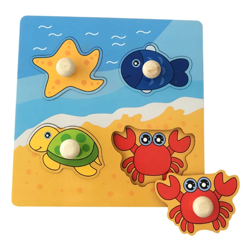 Jouet de puzzle en bois Montessori pour bébé – Jeu d'apprentissage éducatif pour les tout-petits de 1 à 3 ans, activité de développement cérébral d'association de formes pour enfants, cadeau d'anniversaire et jouet d'apprentissage précoce