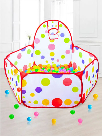 Children’s Ocean Ball Pool – 0.9M Bobo Ball Pit with Basketball Hoop Toy (No Balls Included)
