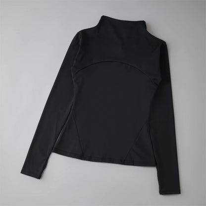Women’s Yoga & Running Sports Jacket – Long Sleeve Windbreaker Activewear Sweatshirt for Workout & Training
