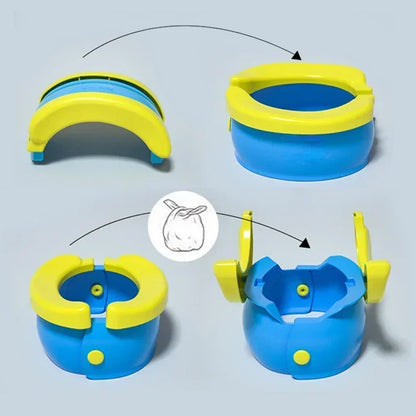 Asiento Plegable de Entrenamiento para Inodoro de Bebés – Entrenador Portátil de Inodoro para Niños y Niñas, Asiento de Viaje Fácil de Limpiar