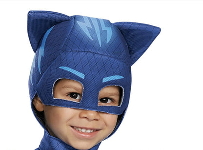 Blue PJ Masks Anime Hero Cosplay Costume with Mask – Boys & Girls Outfit for Halloween, Birthday Party & Gift Wear
