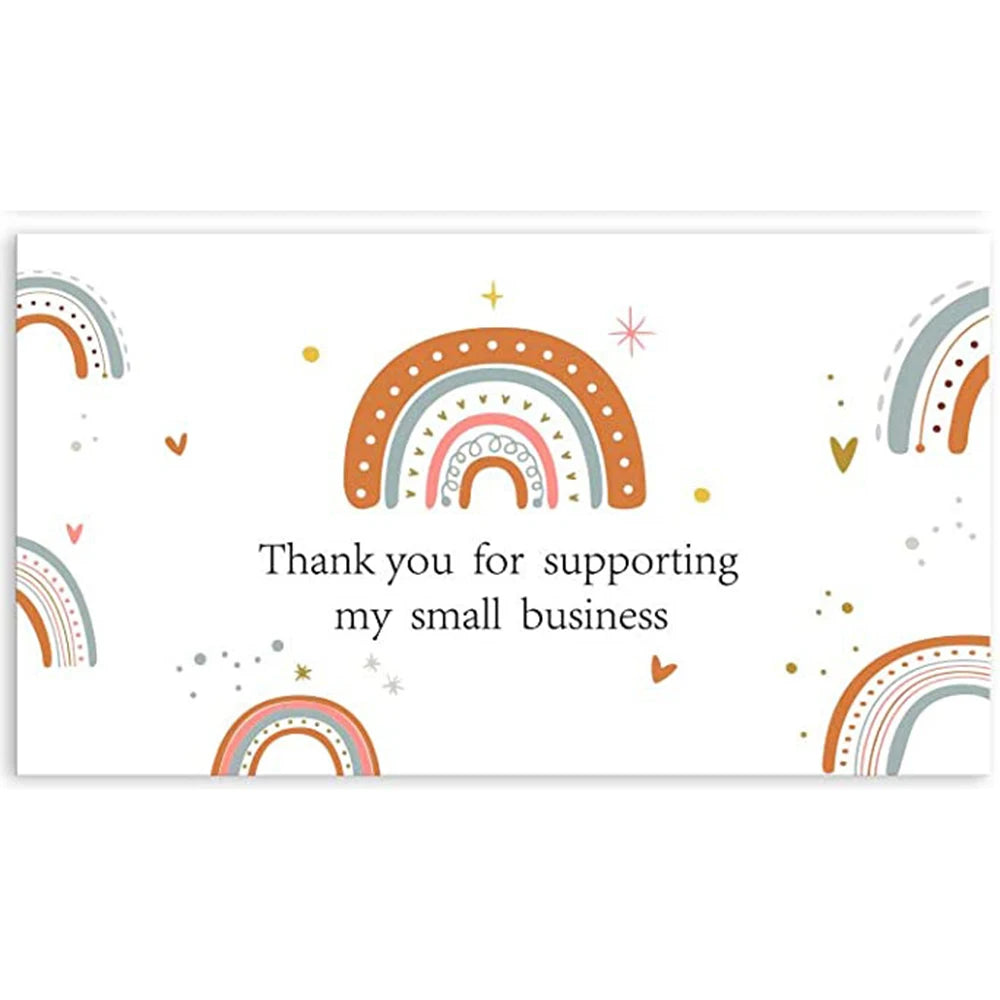 10–50PCS Thank You for Your Order Cards – Small Business Customer Appreciation Greeting Cards for Shopping & Purchase Orders