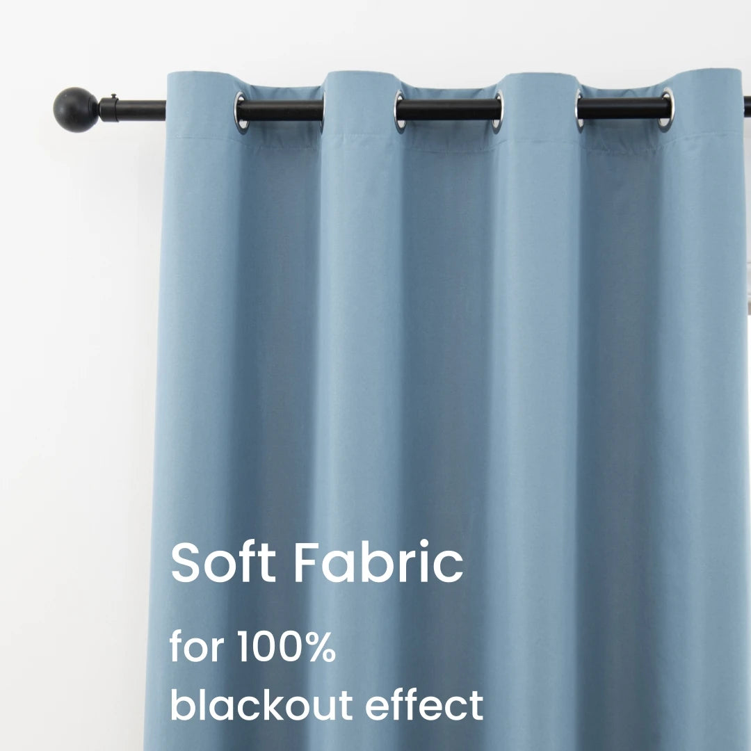 Paquete de 2 cortinas 100% opacas – Paneles de ventana térmicos con forro opaco