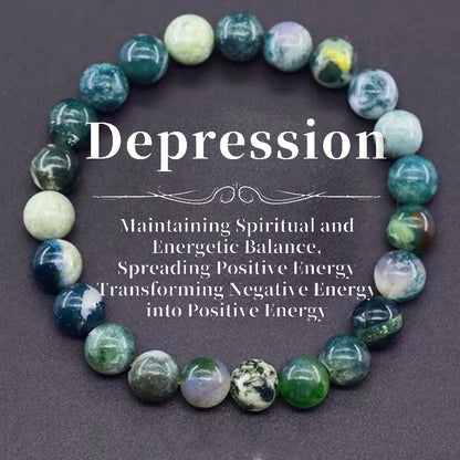 Pulsera de Cuentas de Piedra Natural – Pulsera de Cristal Simbólica para Mujeres y Hombres, Protección Espiritual, Amor Propio y Regalo de Joyería de Moda