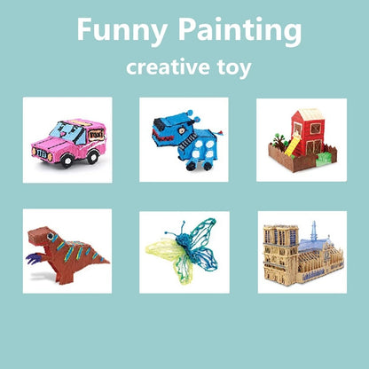 Lápiz 3D para niños – Lápiz de dibujo DIY recargable con juego de filamento PLA para manualidades creativas