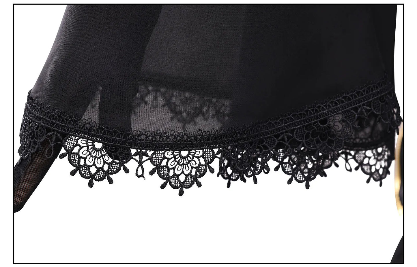 C.C. Cosplay Costume – Code Geass Black Lace Butterfly Long Dress Set with Wig (Anime Roleplay Outfit)