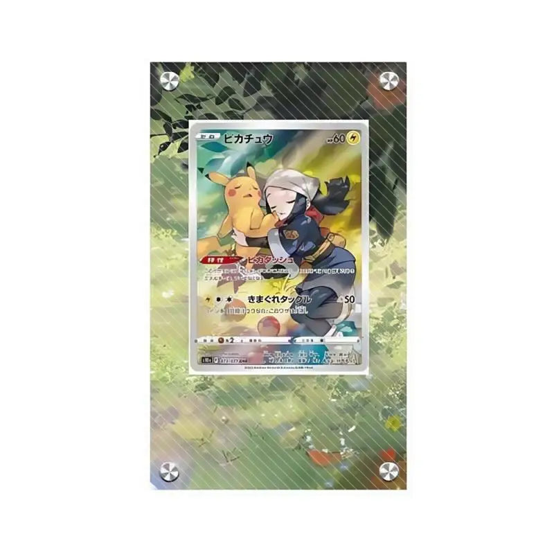 Estuche de exhibición de cartas acrílico Pokémon – Reshiram, Mewtwo, Zekrom, Charizard y soporte protector de cartas de personajes