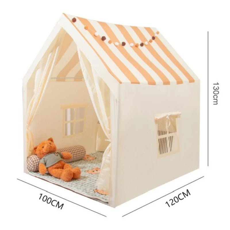 Tienda de campaña para niños para interior y exterior – Tienda de juegos grande para niños pequeños, tienda de castillo plegable para niños, casa de juegos de simulación creativa para niños y niñas