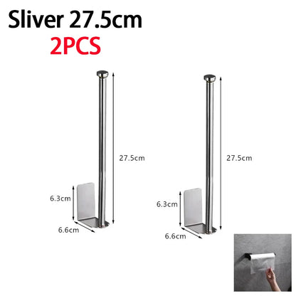 Stainless Steel Under Sink Organizer – Kitchen Towel Holder & Paper Towel Storage Rack