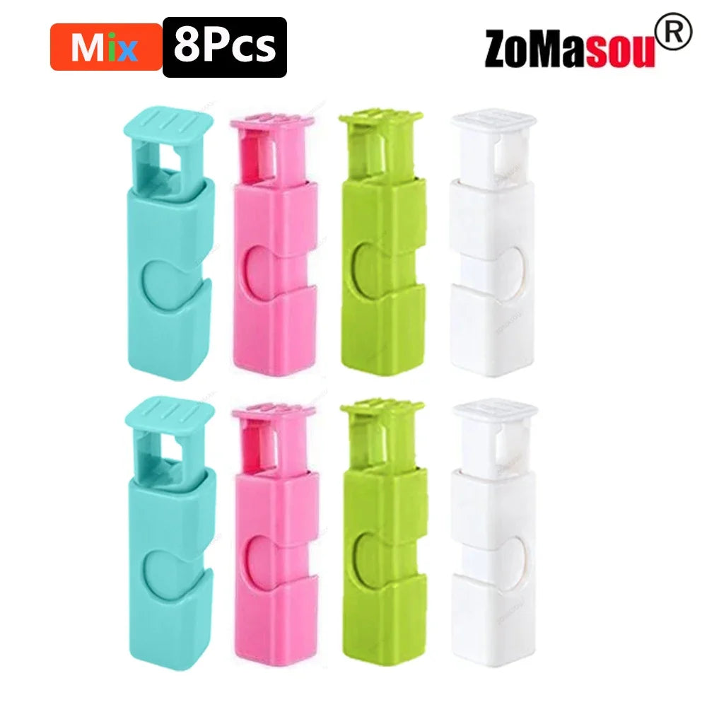 1/50PCS Reusable Food Sealing Clips – Spring Clamp Bag Clips for Bread, Snacks & Wrap Bags, Fresh-Keeping Kitchen Storage Organizer