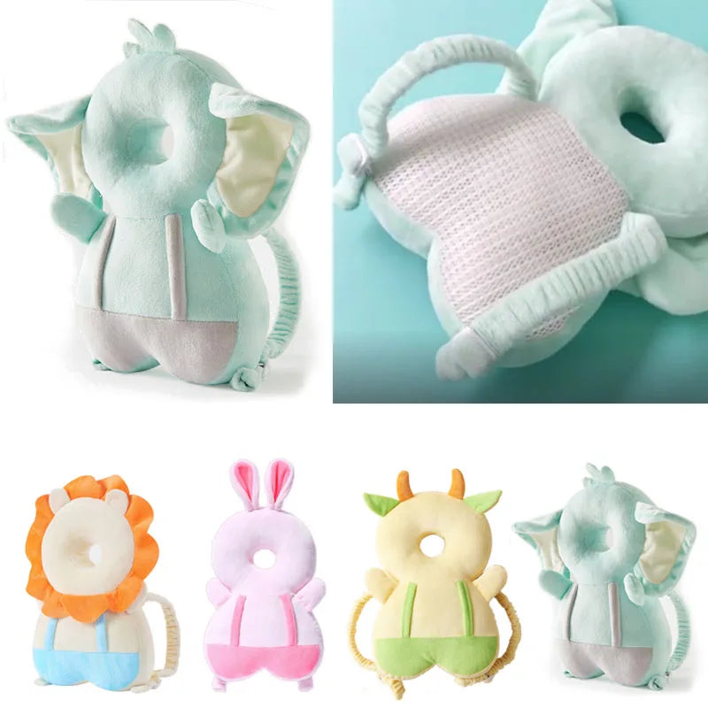 Mochila protectora de cabeza para bebé – Cojín de seguridad de abeja ángel para 1-3 años, almohada protectora anticaída