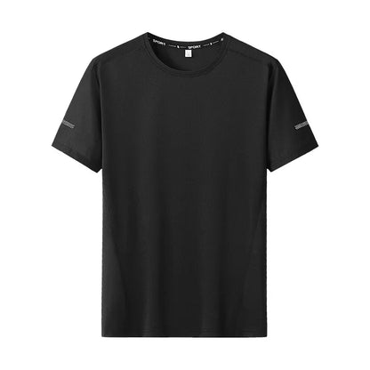 1/2PCS Plus Size Men's Quick-Dry T-Shirts – Short-Sleeve Gym & Running Tops, Lightweight Fitness Training Jerseys & Sportswear