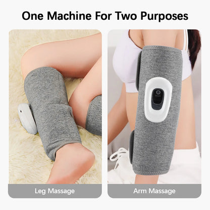 Wireless 360° Air Pressure Calf Massager – Electric 3-Mode Airbag Compression Leg & Foot Massage Device for Muscle Relaxation