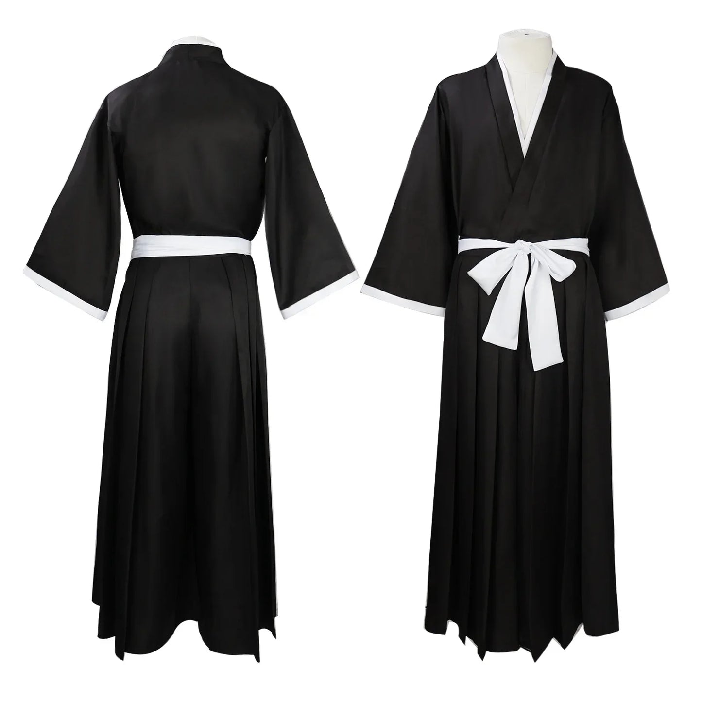 Bleach Kuchiki Rukia Cosplay Costume – Kimono Uniform Set | Unisex Anime Soul Society Outfit (Halloween / Party / Comic Con)