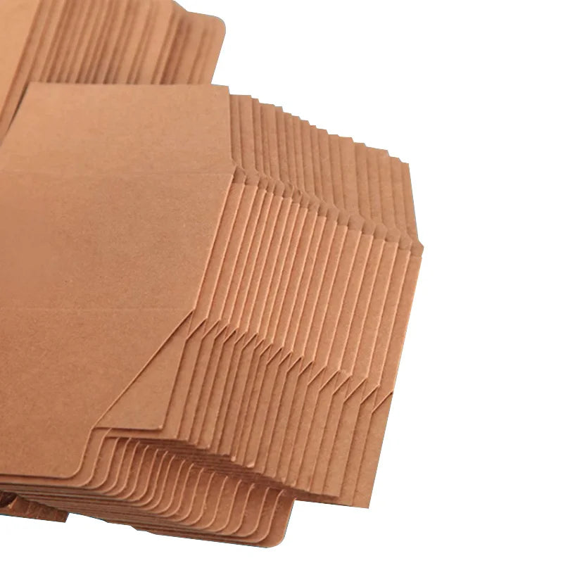 20/50PCS Cajas de Regalo Kraft – Cajas Plegables de Cartón Blancas y Negras para Recuerdos de Bodas, Caramelos y Empaques