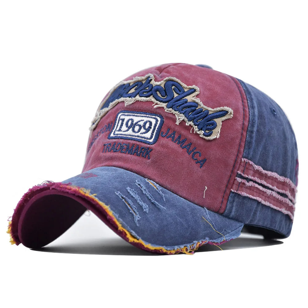 Washed Cotton 1969 Embroidered Baseball Cap – Vintage Unisex Snapback Hat for Women, Men & Teens, Casual Hip-Hop Dad Cap