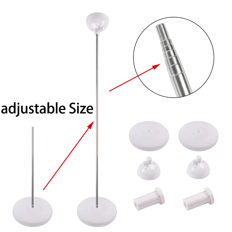 Kit de Soporte de Columna para Globos – Soporte Metálico para Globos con Base para Globos de Látex para Baby Shower, Cumpleaños, Bodas y Decoraciones de Fiestas