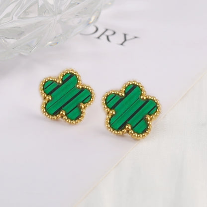 Stainless Steel Five Leaf Flower Clover Bracelet for Women Girls Adjustable Laser Petal Classic Brand Jewelry Gift