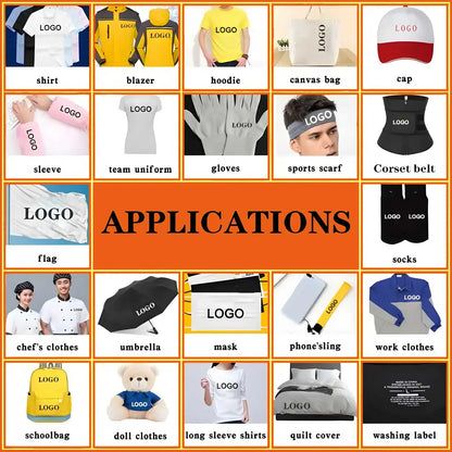 Parches termoadhesivos DTF personalizados – Pegatinas termoadhesivas con logo y foto para ropa | Transferencias térmicas lavables DIY para camisetas